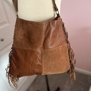Boho Fringe Brown Purse